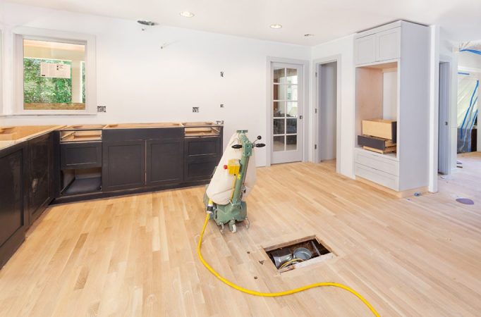 hardwood kitchen floor